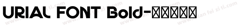 URIAL FONT Bold字体转换